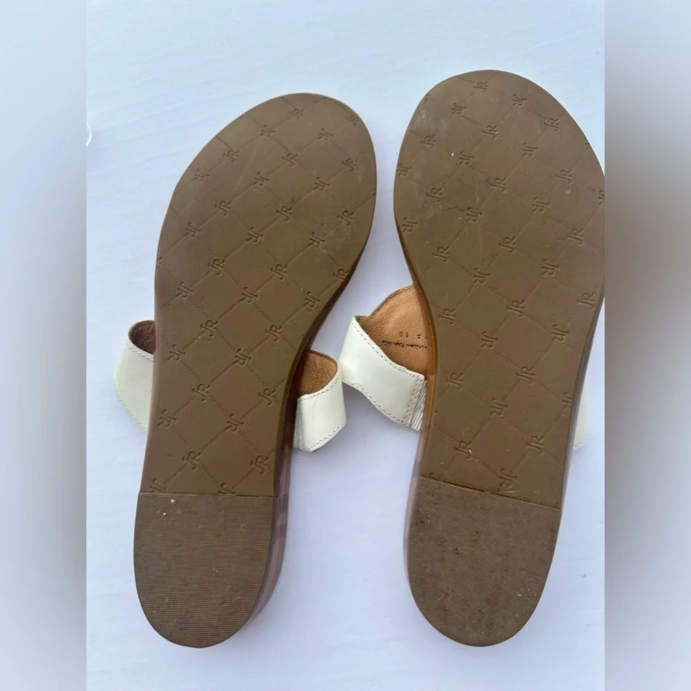 Jack Rogers White Larissa Flip Flop Thong Sandals Size 8.5